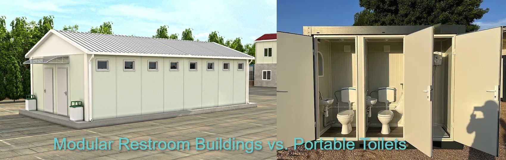 Modular Restroom Buildings vs. Portable Toilets 1